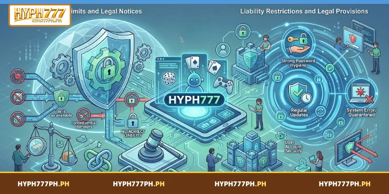 Liability Restrictions and Legal Provisions in the HYPH777 Disclaimer