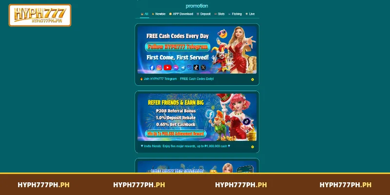 Overview of Current Bonuses and Promotions at HYPH777
