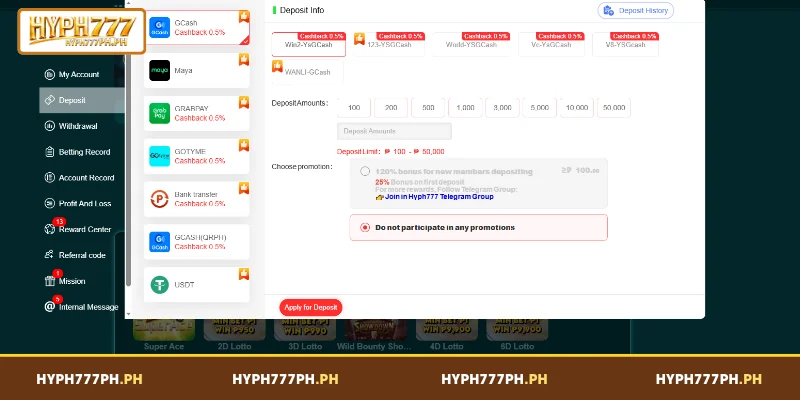 Processing Your HYPH777 Deposit Safely Using GCash