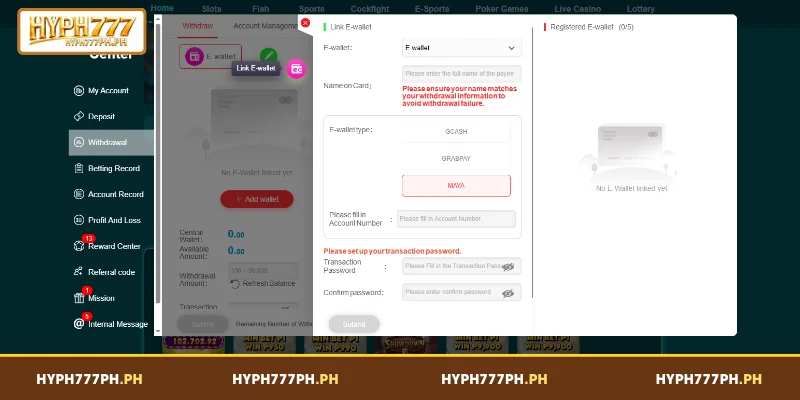 Setting Up Your Wallet for HYPH777 Withdrawal