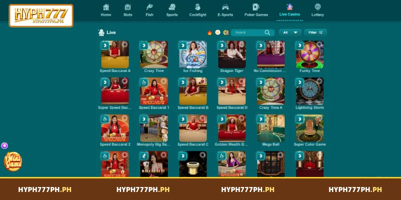 Top Live Casino Games to Experience at HYPH777